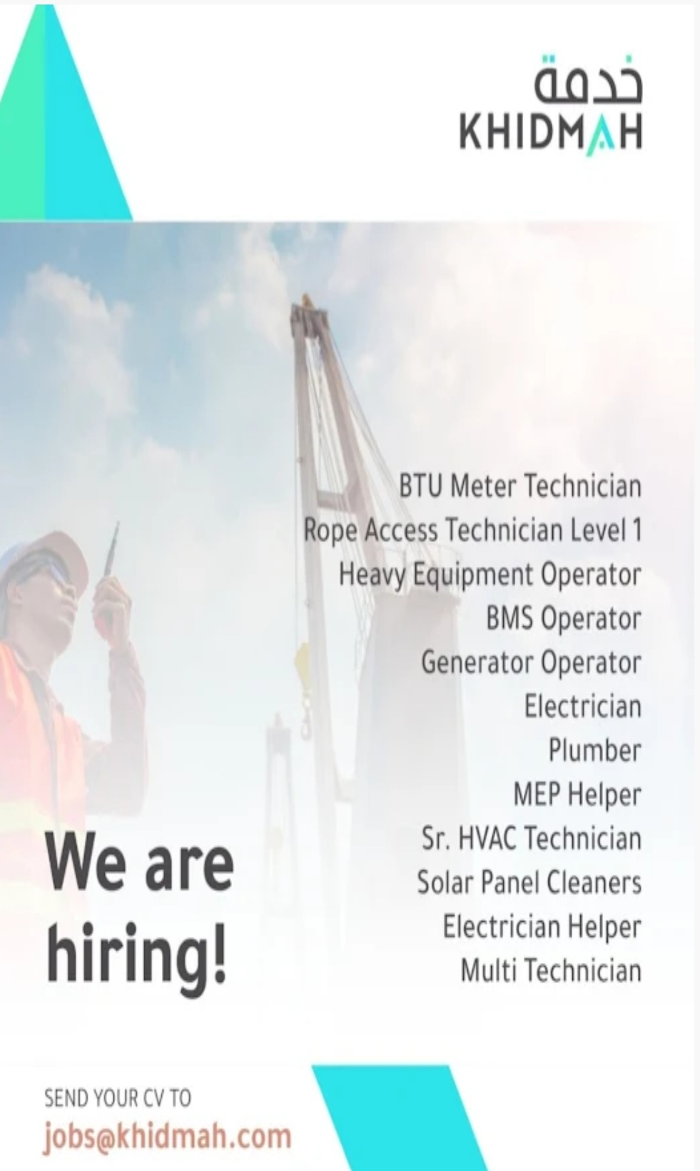 Khidmah Abu Dhabi Walk in interviews